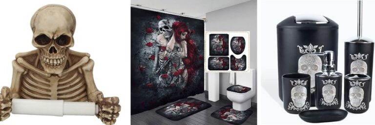 Skull bathroom accessories